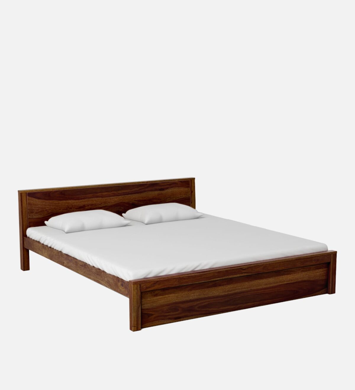 Sheesham Wood King Size Bed In Provincial Teak Finish jk dream living