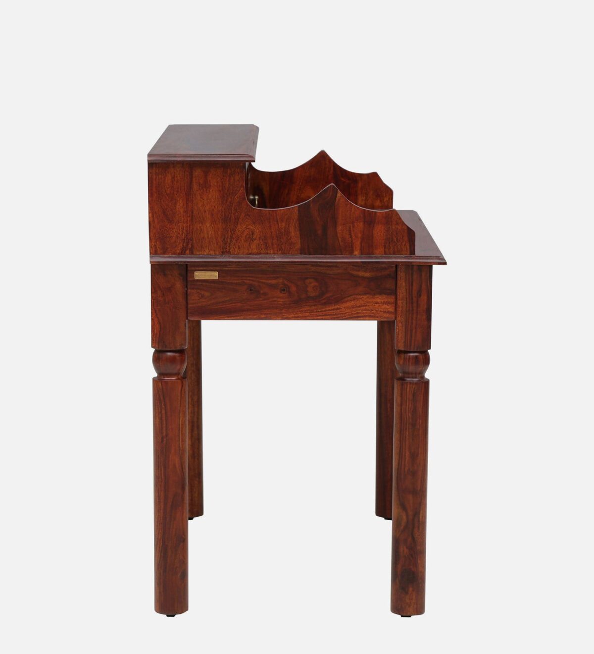 Amigo Sheesham Wood Writing Table in Scratch Resistant Honey Oak Finish jk dream living