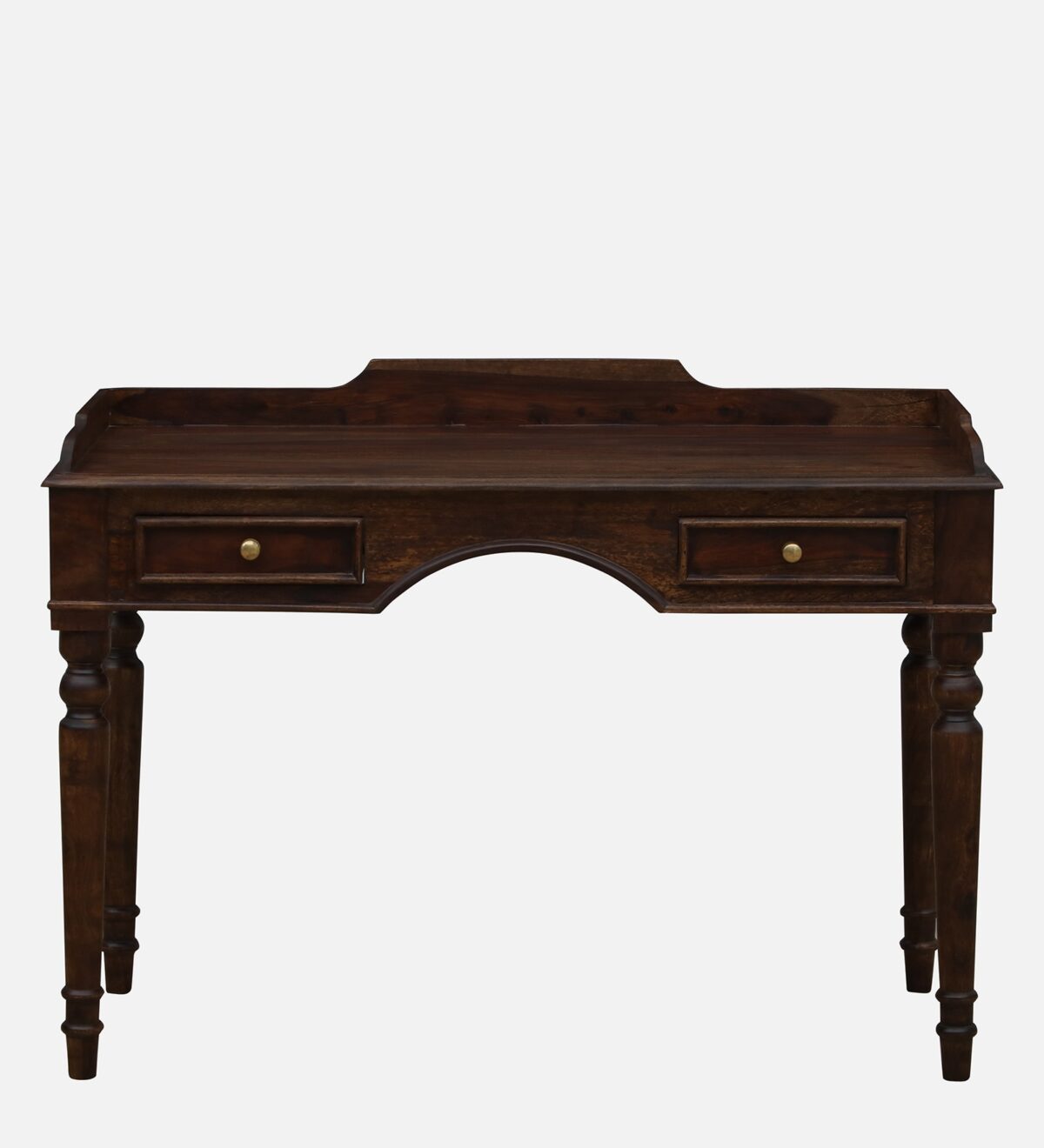 Barwick Sheesham Wood Writing Table In Scratch Resistant Provincial Teak Finish jk dream living