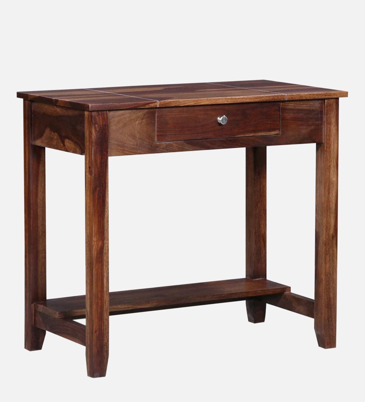 Connell Sheesham Wood Writing Table In Scratch Resistant Provincial Teak Finish jk dream living