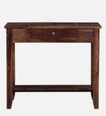 Connell Sheesham Wood Writing Table In Scratch Resistant Provincial Teak Finish jk dream living