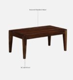 Sheesham Wood Coffee Table In Provincial Teak Finish jk dream living