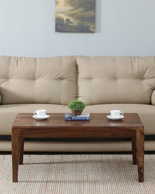 Sheesham Wood Coffee Table In Provincial Teak Finish jk dream living