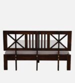 Sheesham Wood King Size Bed In Provincial Teak Finish With Headboard JK drean living