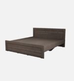 King Size Bed with Box Storage in Dark Wenge Finish jk dream living