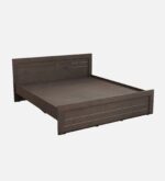 King Size Bed with Box Storage in Dark Wenge Finish jk dream living