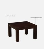 Odry Sheesham Wood Coffee Table In Scratch Resistant Walnut Finish