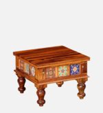 Dharohar Sheesham Wood Coffee Table In Honey Oak Finish jk dream living