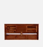 Dharohar Sheesham Wood King Size Bed In Honey Oak Finish With Box Storage JK DREAM LIVING