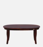 Stalley Sheesham Wood Oval Coffee Table In Honey Oak Finish jk dream living