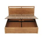 Sheesham wood King Size Hydraulic Storage Bed jk dream living