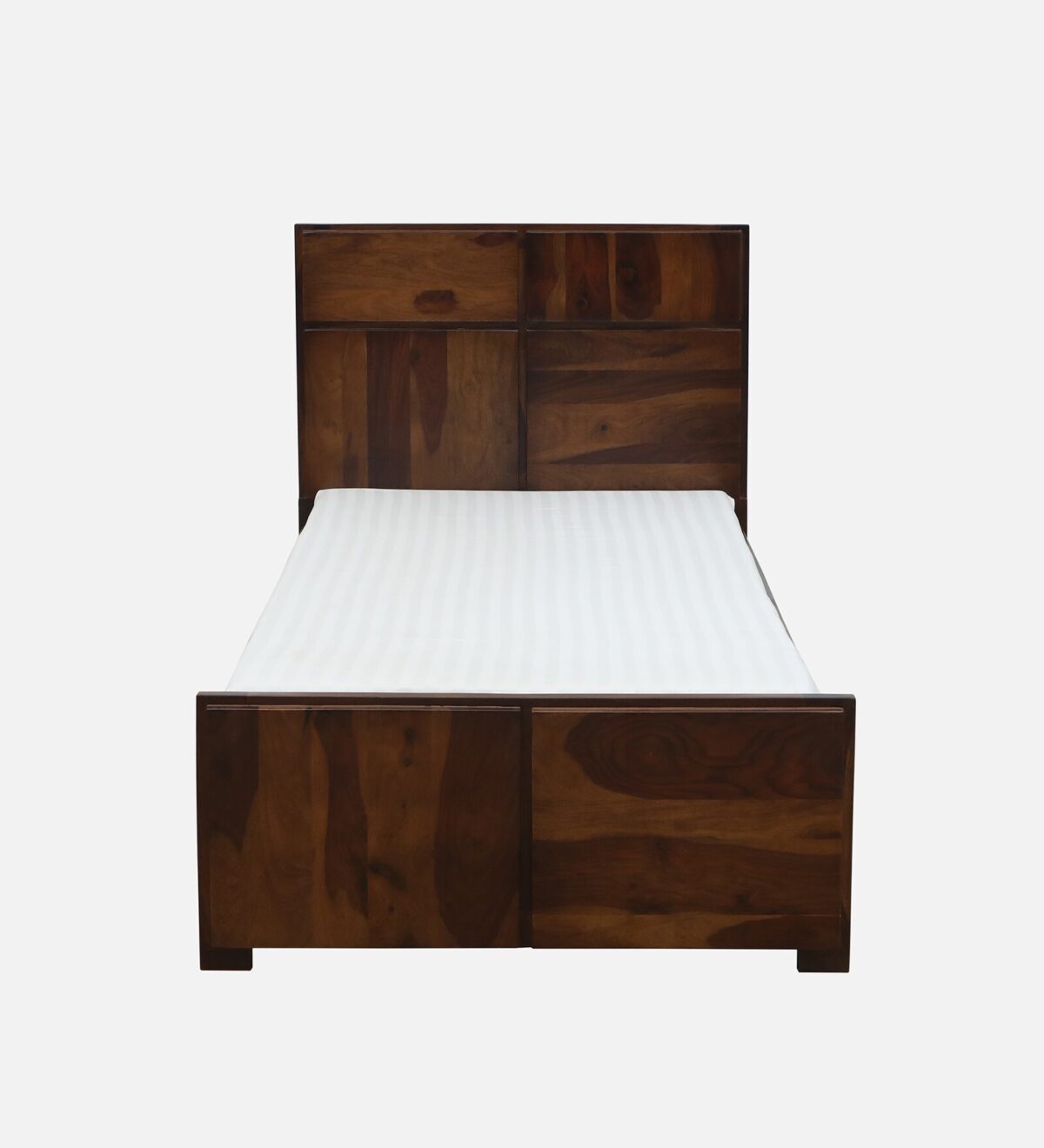 Sheesham Wood Single Bed In Provincial Teak Finish jk dream living