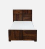 Sheesham Wood Single Bed In Provincial Teak Finish jk dream living