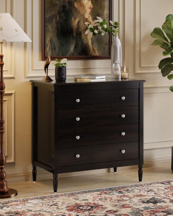 Sheesham Chest Of Drawer American Walnut Stain Finish jk dream living