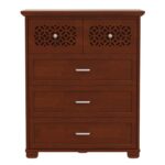 Solid Wood Chest of Drawers Golden Brown jk dream living