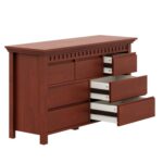 Solid wood Chest of Drawers Golden Brown jk dream living