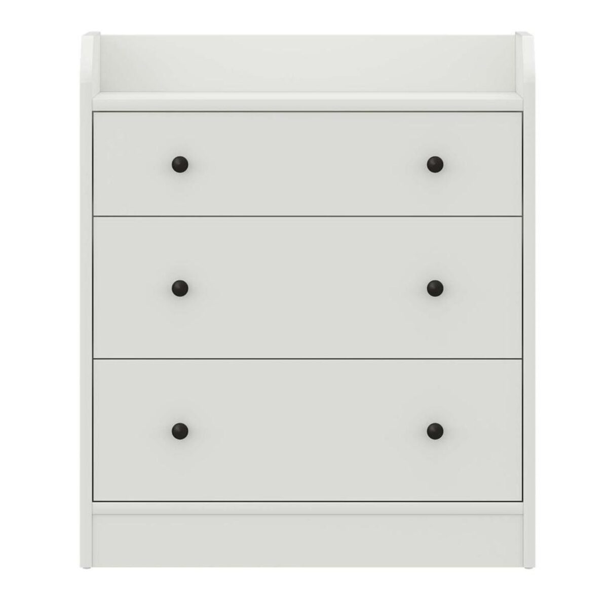White Engineered Wood Chest of Drawer with 3 Drawers jk dream living