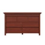 Solid wood Chest of Drawers Golden Brown jk dream living