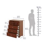 Solid Wood Chest of Drawers Golden Brown jk dream living