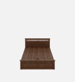 Sheesham Wood Queen Size Bed In Golden Brown Colour With Hydraulic Storage jk dream living