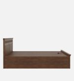 Sheesham Wood Queen Size Bed In Golden Brown Colour With Hydraulic Storage jk dream living