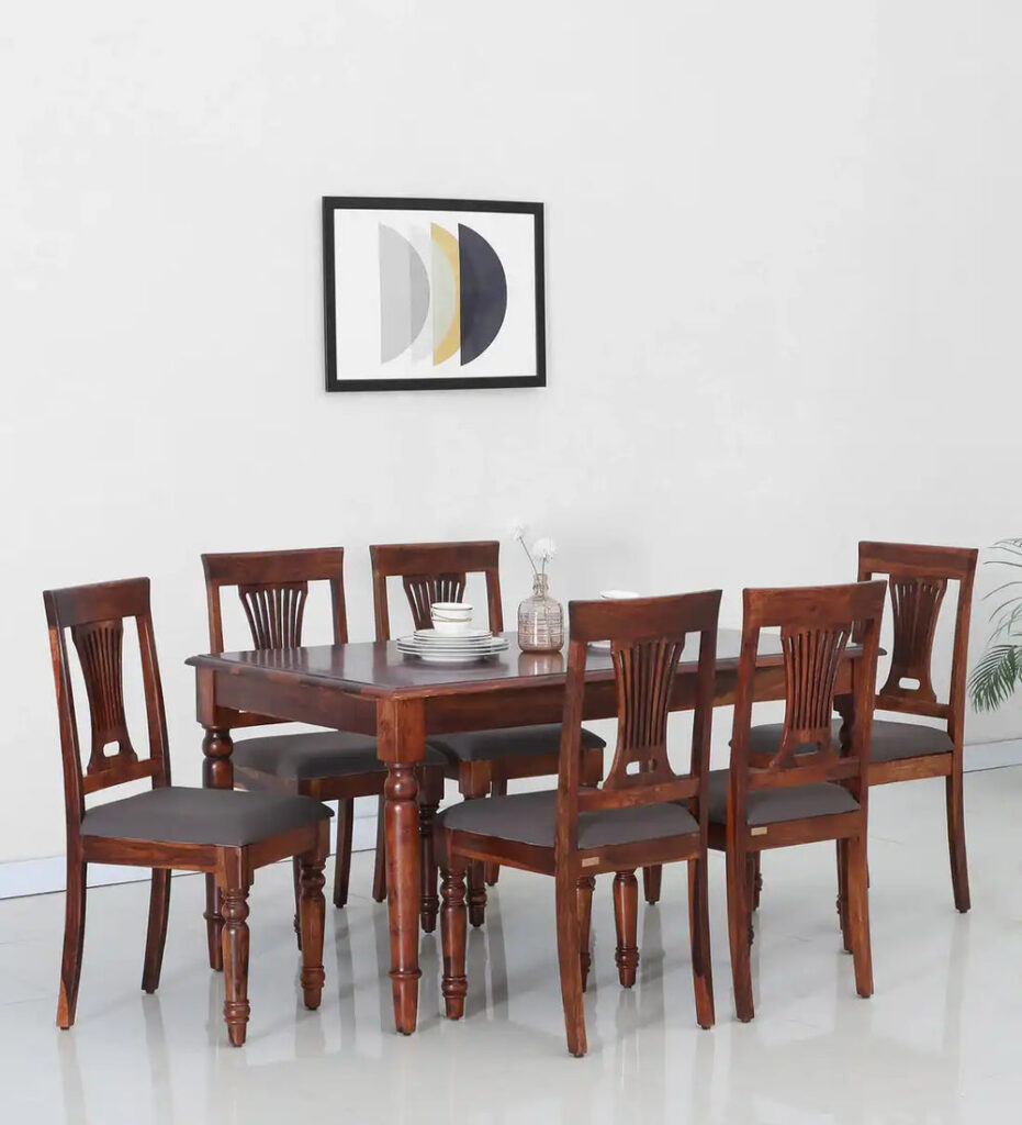 Sheerel Solid Sheesham Wood 6 Seater Dining Set by jk dream living