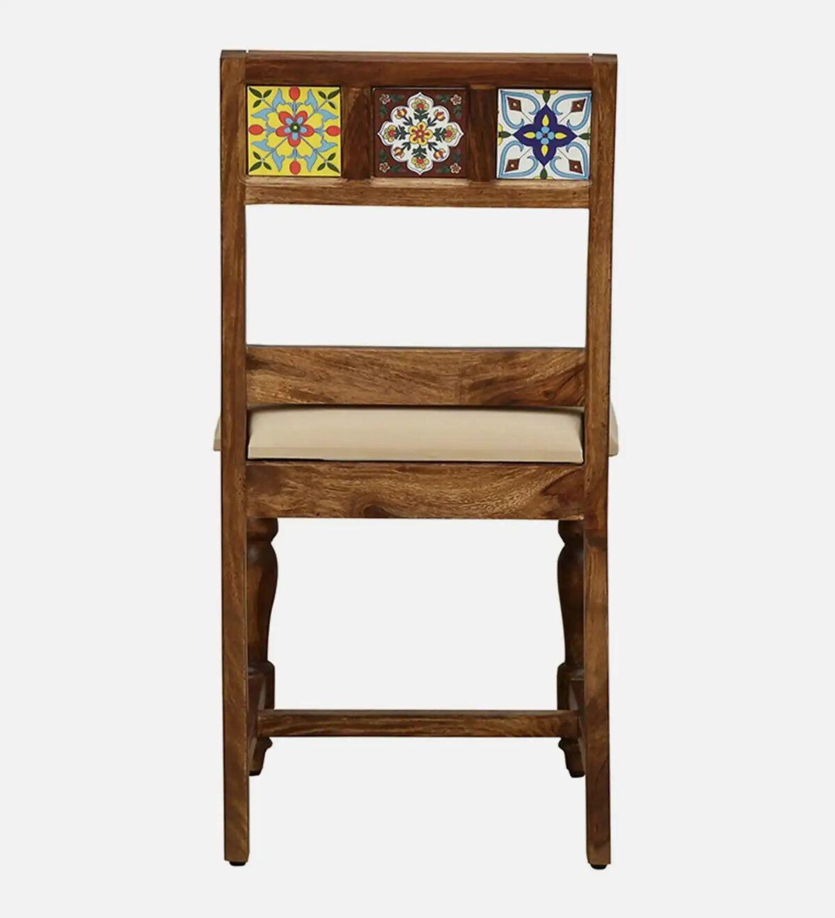 JK Solid Sheesham Wood 6 Seater Dining Set with Cushioned Chairs by JK Dream Living